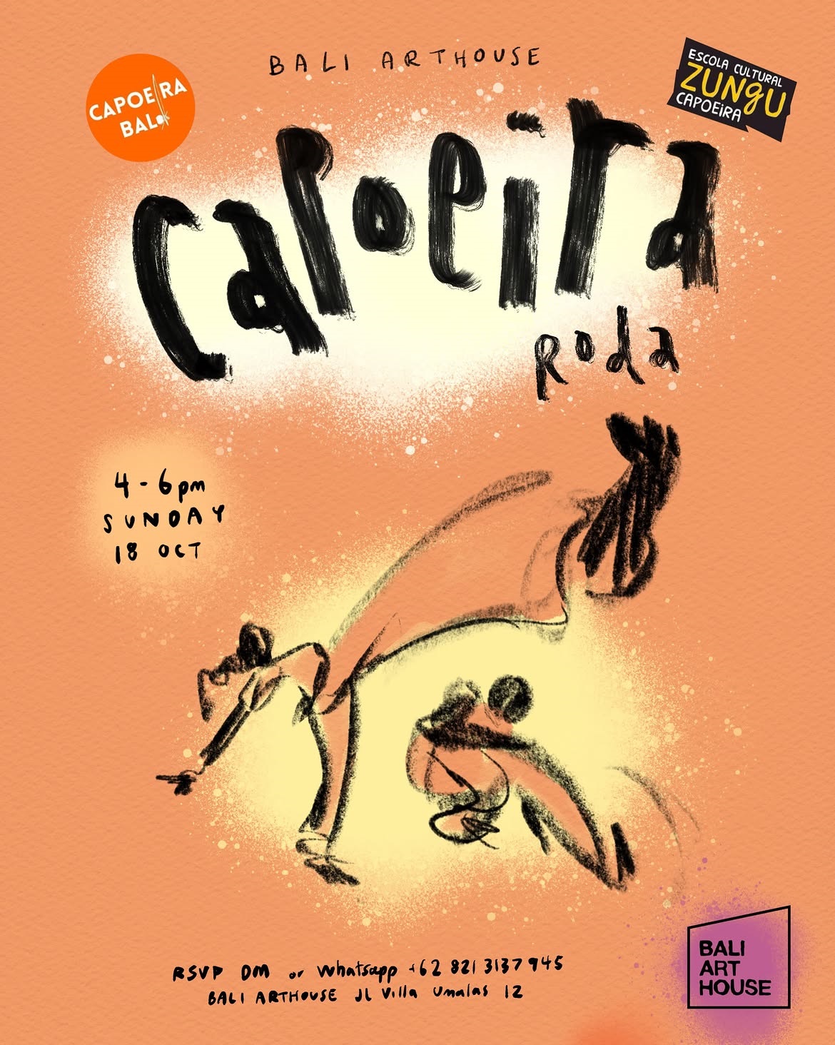 Capoeira is in Bali Arthouse this Sunday afternoon